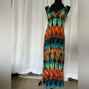 Small multicolor dress maxi